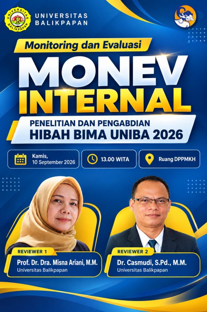 Universitas Balikpapan Gelar Monev Internal Penelitian dan Pengabdian Hibah BIMA UNIBA 2026
